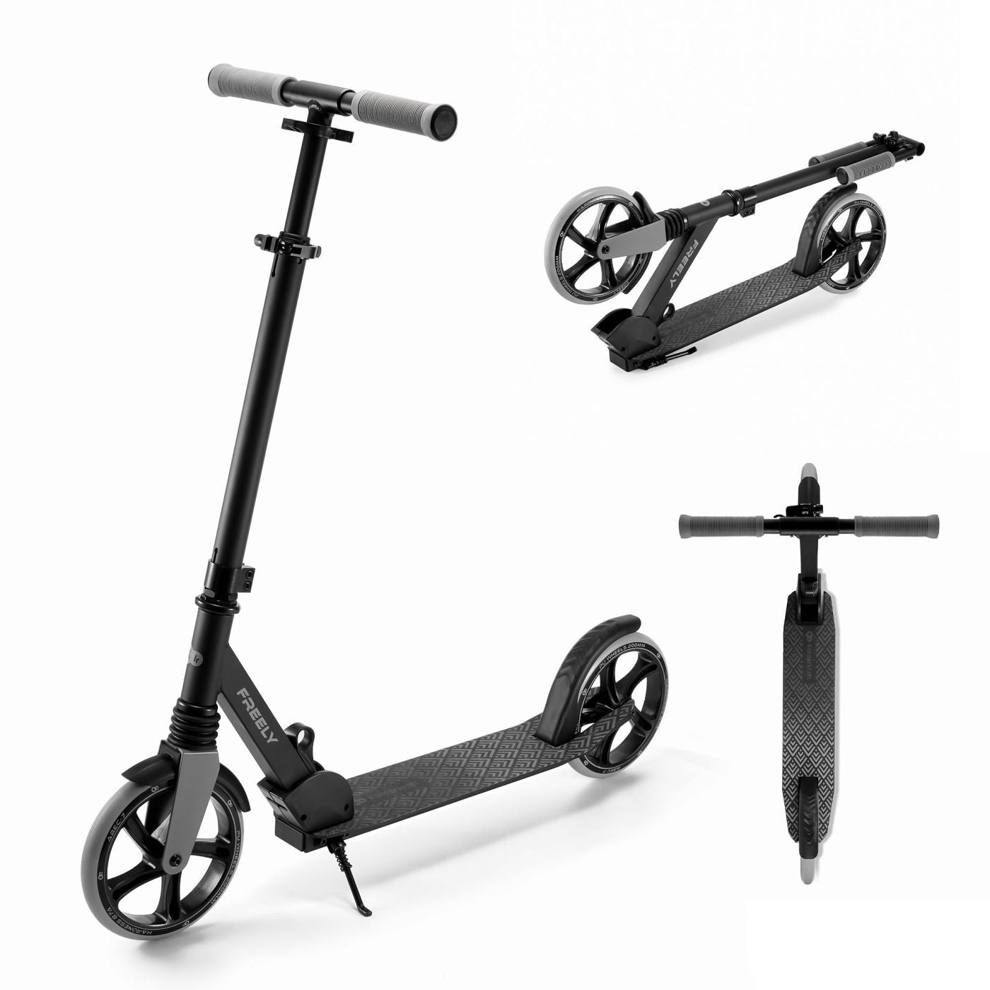 TROTINETA KINDERKRAFT FREELY, BLACK - Imagine 1