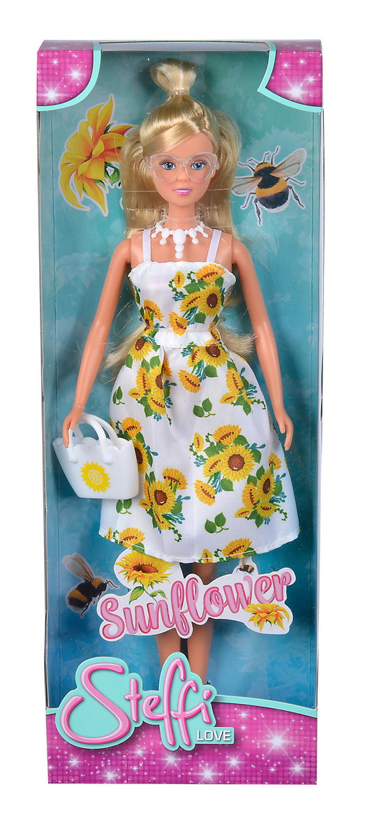 PAPUSA STEFFI CU ROCHITA ALBA CU IMPRIMEU FLOAREA - Imagine 1