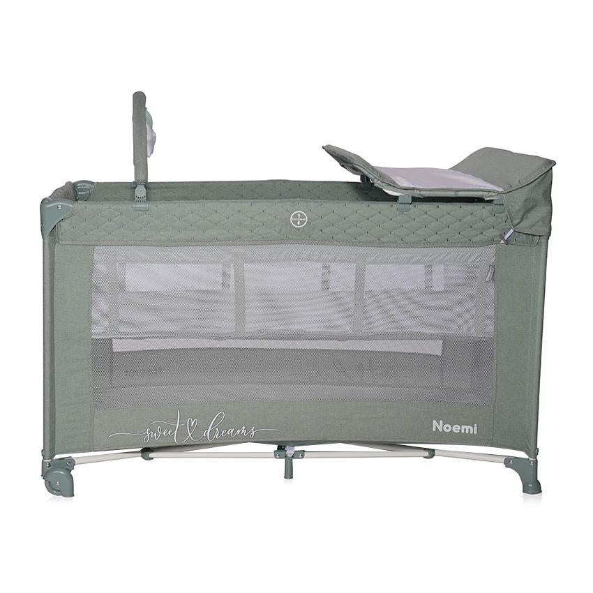 Pătuț Pliabil Lorelli Noemi Plus, 2 Nivele, Mellow Rose Star - verde iceberg (1) [ps:5d40c5a7-0560-4977-9152-0a7d3d9c2f28]