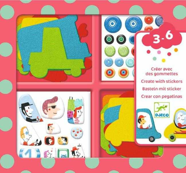 Colaje cu fetru Iubesc masinile, Djeco [ps:c2b1b251-0de2-45b9-a46f-93088e7b3191]