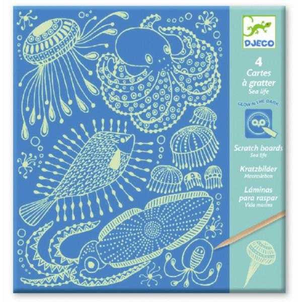 Joc creativ de razuit planse fluorescente In adancul - Imagine 1 [ps:e61bc3a6-0d16-4781-b968-beea6c6517e1]