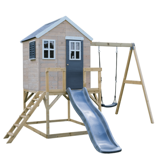 Casuta de gradina Grey Lodge cu platforma, tobogan si - Imagine 1 [ps:fe7911d5-b5a0-4e8a-92b8-86a5bc2927cd]