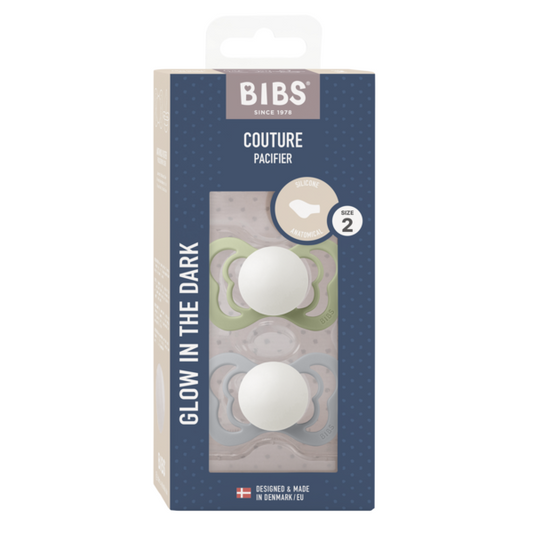 Set 2 Suzete BIBS Couture Glow Silicon, 0 luni, Sage/Cloud - Sage (1) [ps:c5272b30-4be6-4b2d-8689-1b814fe9799d]