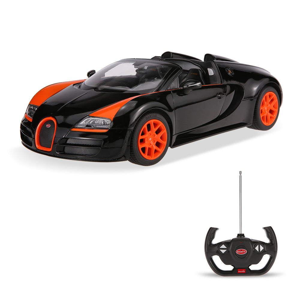 MASINA CU TELECOMANDA BUGATTI GRAND SPORT VITESSE NEGRU CU SCARA 1 LA 14 [ps:99d247fd-9a37-4689-ac5b-7ce3223a2cdb]
