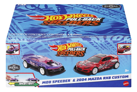 HOT WHEELS SET 2 MASINUTE METALICE PULL BACK MOD SPEEDER - Imagine 1 [ps:de1bf892-d7ba-4541-898b-61a49a46e668]