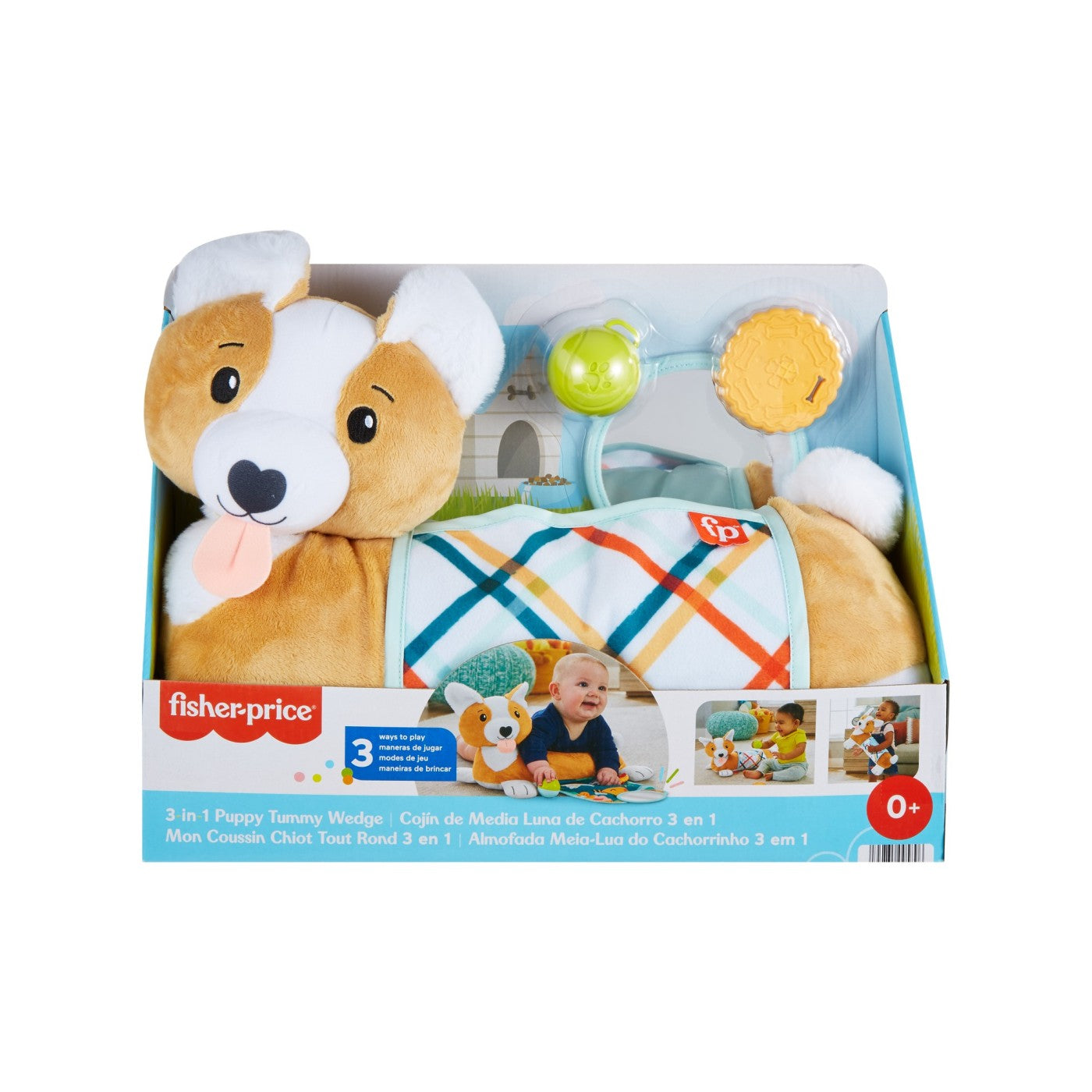 FISHER PRICE CATELUS 3 IN 1 TUMMY WEDGE Mattel - Imagine 1 [ps:a63da54c-20f2-45a8-92c6-3fb36e33c390]
