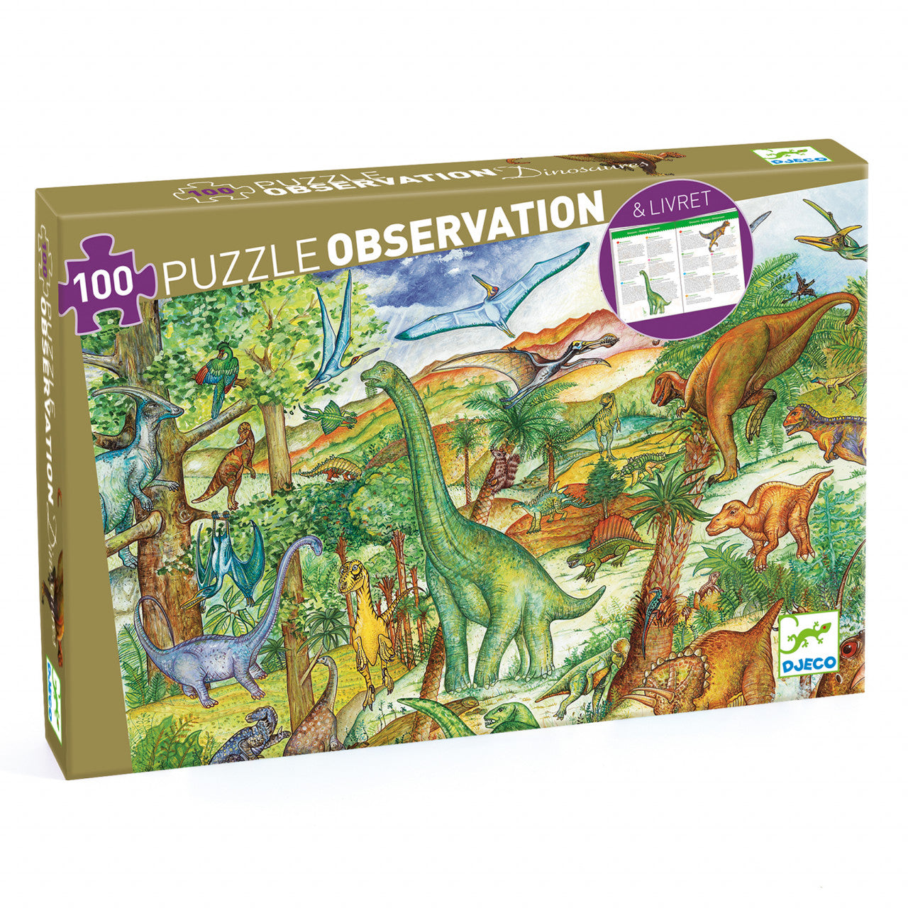 Puzzle observatie Dinozauri, Djeco - Imagine 1 [ps:9ee84990-5659-4222-a9f9-e3a20122ddb1]