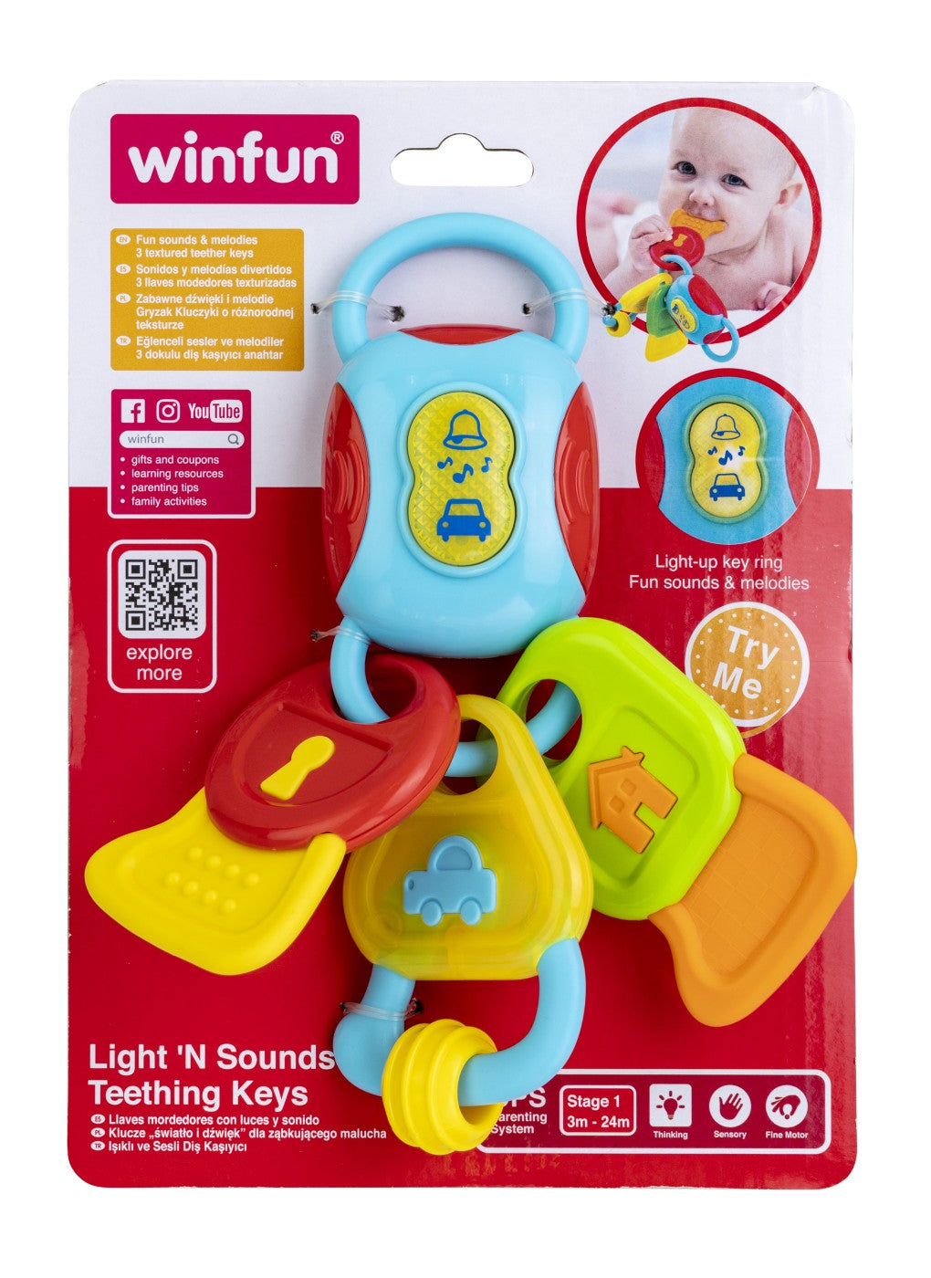 WINFUN BRELOC CHEI CU SUNETE SI LUMINI - Imagine 1 [ps:6e3c6528-2af4-4bb8-90e7-b86a405f1649]