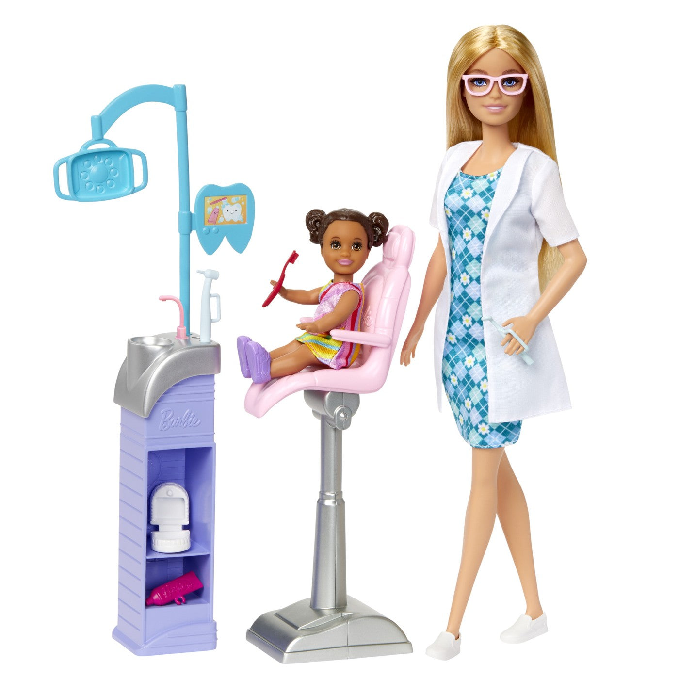 BARBIE CARIERE SET MOBILIER CU PAPUSA APICULTOR Mattel - Doctor Stomatolog - Blonda (1) [ps:d26ecd63-307f-4245-8c7a-d677f389fa7b]