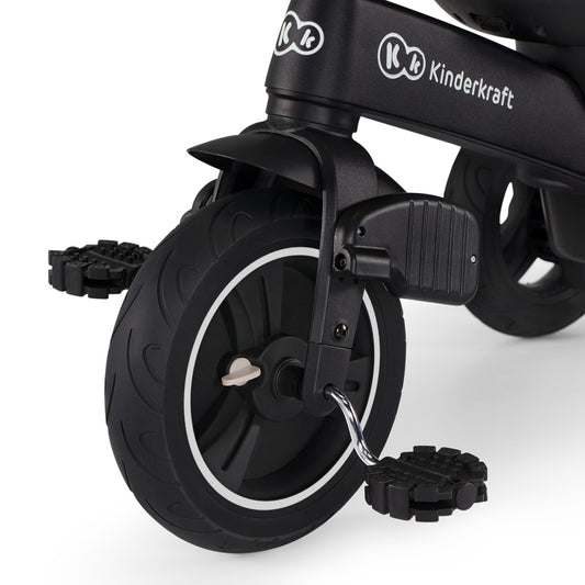 TRICICLETA KINDERKRAFT EASYTWIST, PLATINUM GREY - Negru [ps:84cb6cac-3fa6-41f3-b9c5-908e9f621a8b]