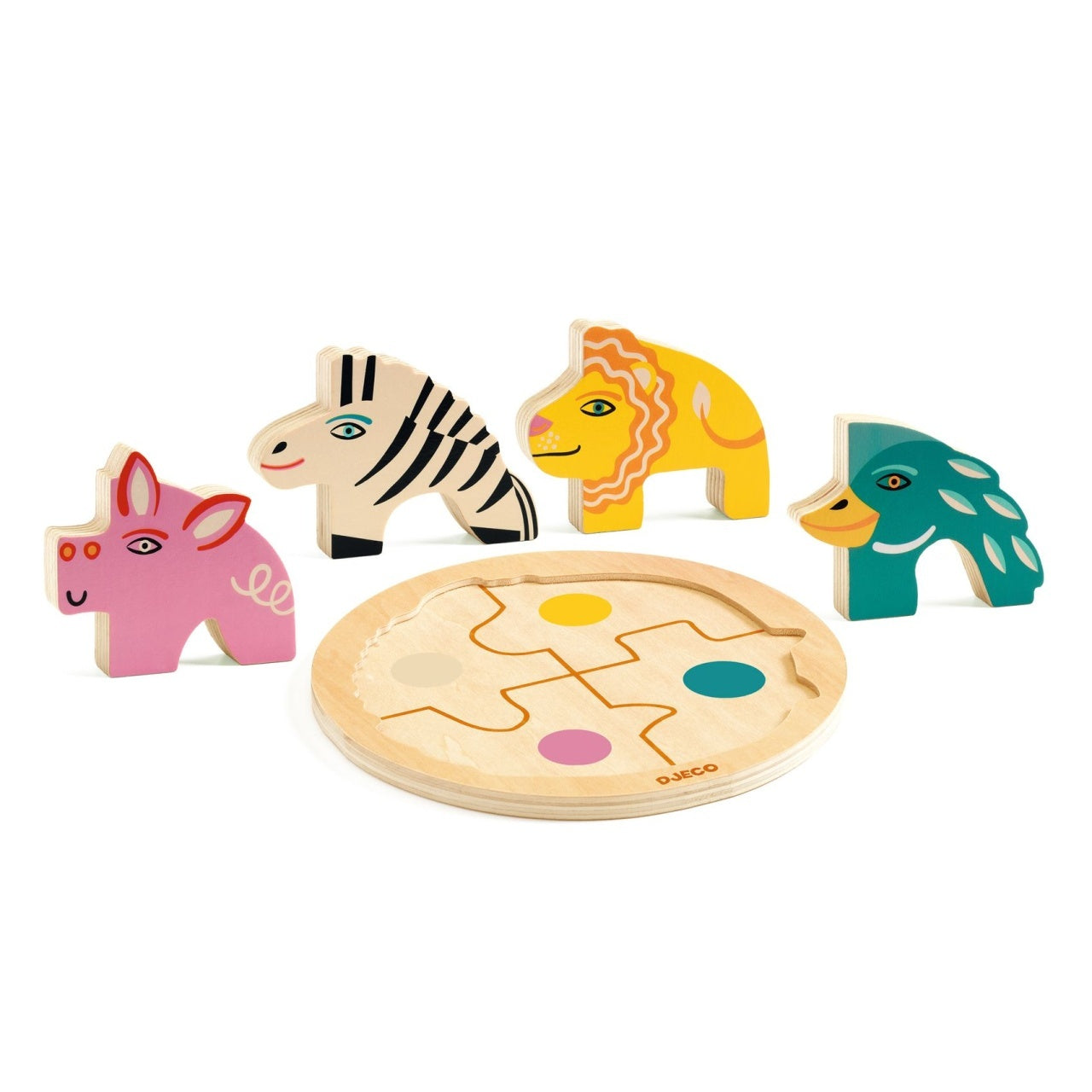 Puzzle din lemn Rondo Leo, Djeco - Default Title (1) [ps:24bdcec4-0e5f-4530-bf12-eb4ee5460347]