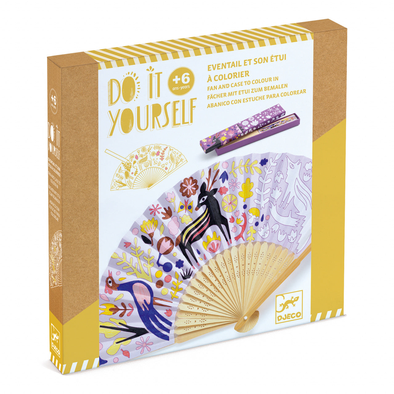 Joc creativ DIY Evantai Frumusetea padurii, Djeco - Imagine 1 [ps:58c9e641-2dfa-47b4-9ae6-90fd656d1b1e]