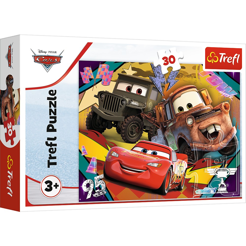 PUZZLE TREFL 30 DISNEY CARS 3 MASINILE DE VITEZA - Imagine 1