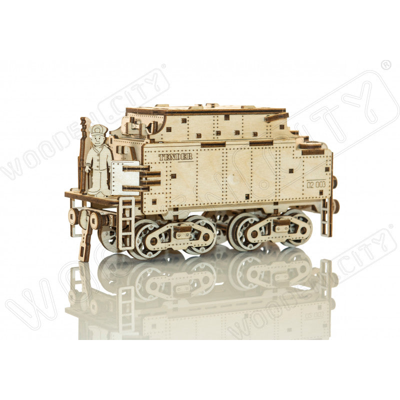 Expres cu vagon pe sine - puzzle mecanic 3D, Wooden.City - Imagine 1 [ps:9e12971e-09de-492a-9cb3-a1b00b31f88f]