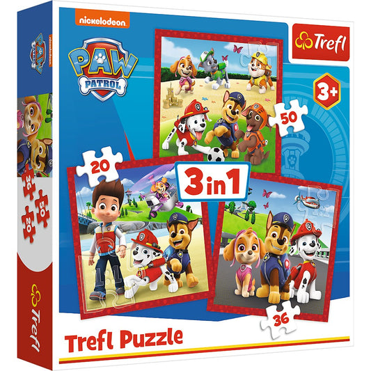 PUZZLE TREFL 3IN1 PATRULA CATELUSILOR CATELUSII FERICITI - Imagine 1 [ps:7b67a5e3-5652-440e-85c6-ba03d47209d9]