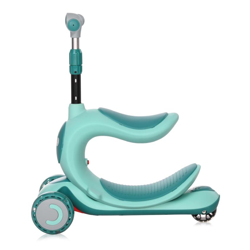 Trotinetă Copii Lorelli Trio, 3 Ani+, Roți cu LED, Galben - Albastru/Verde (1) [ps:e6391520-7356-4d60-8b78-797ca4a70627]