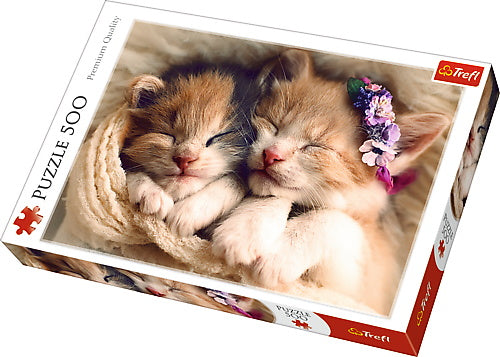 PUZZLE TREFL 500 PISICUTE SOMNOROASE - Imagine 1 [ps:ee11c399-8a38-4afa-b496-efbd77a6fff6]