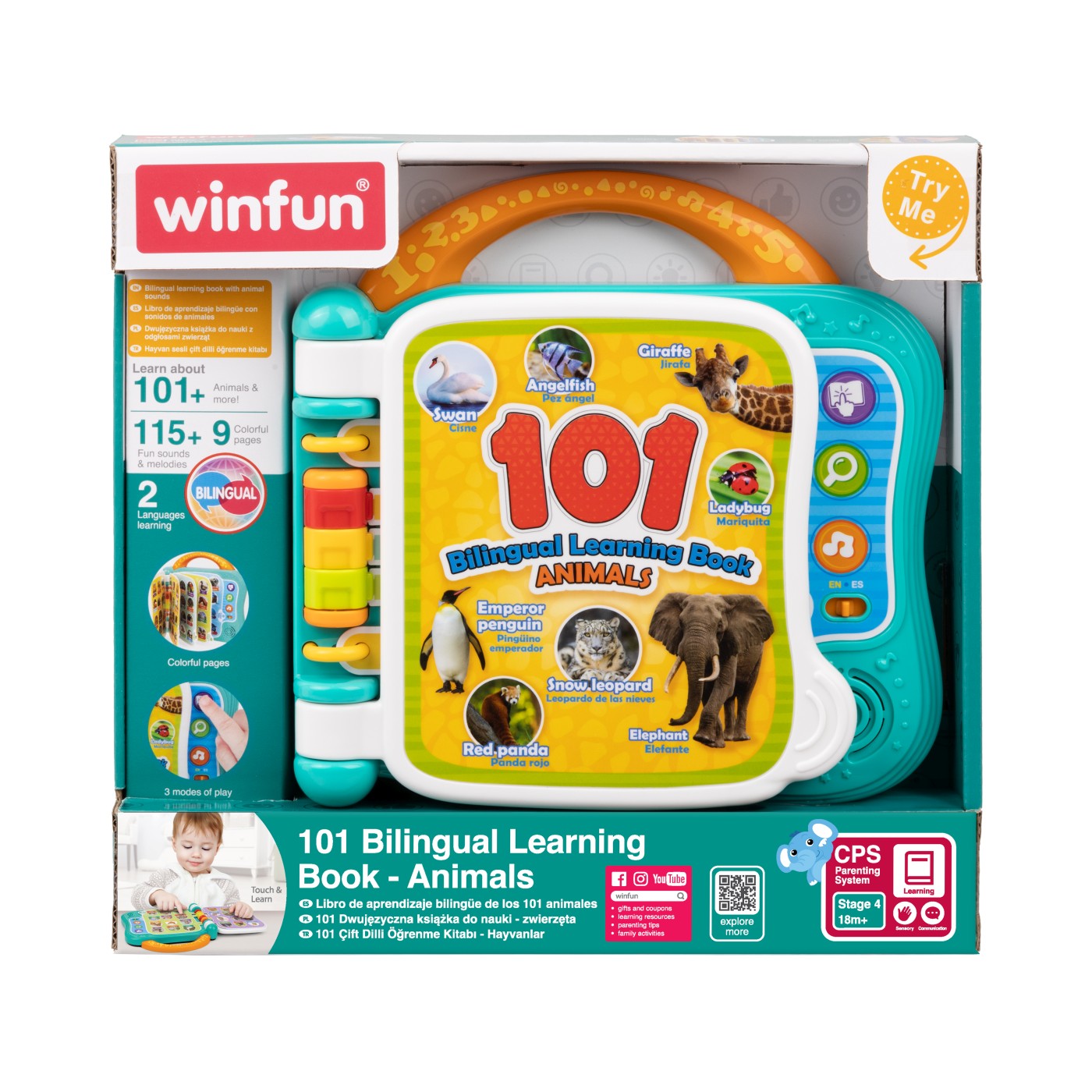 WINFUN CARTICICA BILINGVA PENTRU INVATAREA ANIMALELOR - Imagine 1