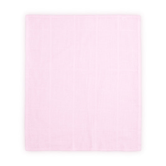 Păturică Croșetată Bumbac Lorelli, 75x100 cm, Albă - Roz (1) [ps:1ac6db0c-39d5-4e9a-ab68-8395968b5adf]