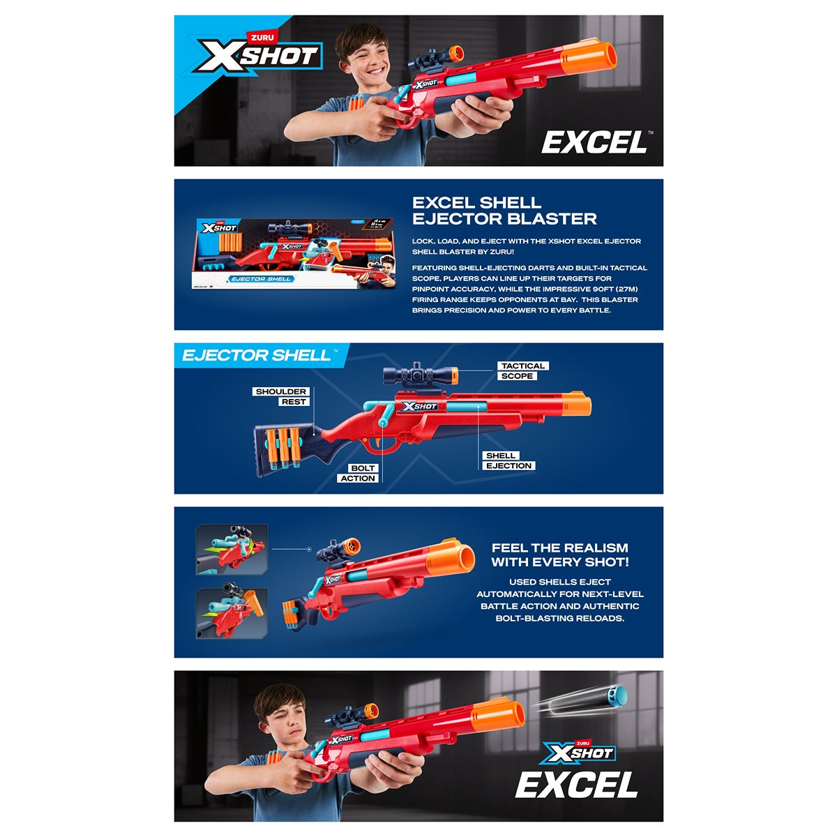 X-SHOT Excel Ejector Shell Blaster - Armă Jucărie cu 8 - Default Title (1) [ps:034952ab-d1d2-47dd-b460-9c02839dc6af]