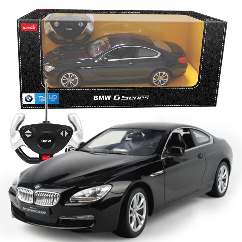 MASINA CU TELECOMANDA BMW SERIA 6 ALB CU SCARA 1 LA 14 - Negru (1) [ps:f9247c37-e6fd-4d99-886d-23d296463523]