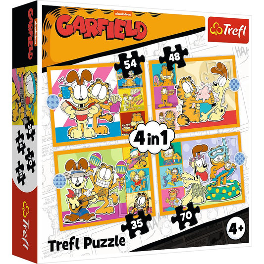 PUZZLE 4IN1 LUI GARFIELD II PLACE LASAGNA Trefl - Imagine 1 [ps:c291fbc1-2a87-4d4c-a175-d1af693b745b]