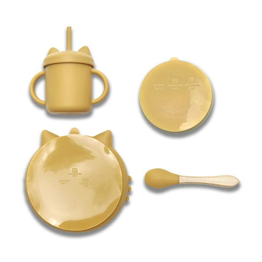 Set Hranire Lorelli Silicon, 4 Piese, Fresh Green, 6 luni+ - Yellow (1) [ps:a9be7c14-d318-491e-a2cc-cceb47e12cad]