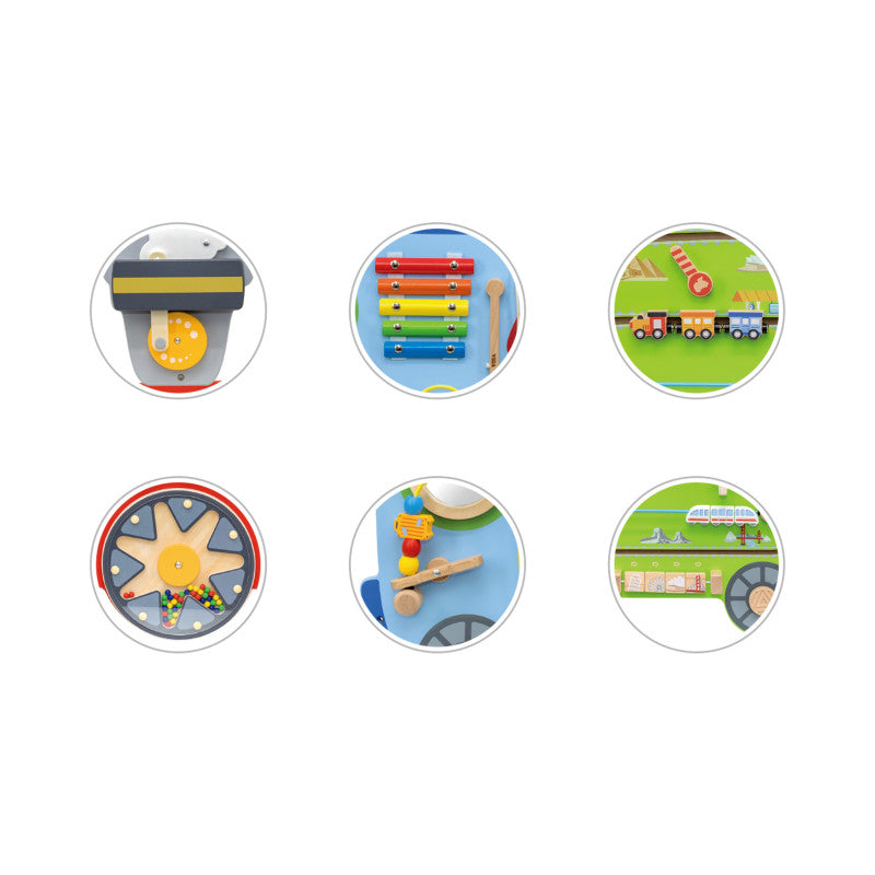 Jucarie de perete cu activitati - Tren, Viga - Imagine 1 [ps:951e4661-a101-42b4-bc20-a622f46c36cf]