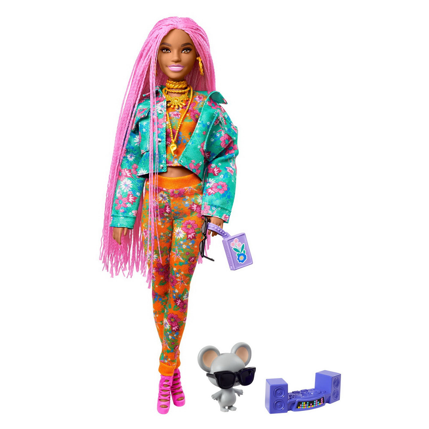 PAPUSA BARBIE EXTRA STYLE FLUFFY PINKY Mattel - Codite Impletite (1) [ps:1570e27d-9830-4599-9022-4534d523b4ec]
