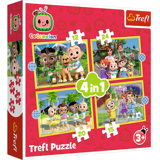 PUZZLE TREFL 4IN1 COCOMELON PREZENTAREA FAMILIEI - Imagine 1 [ps:7e388ae4-e555-4506-ac3a-3d31ef2883a7]