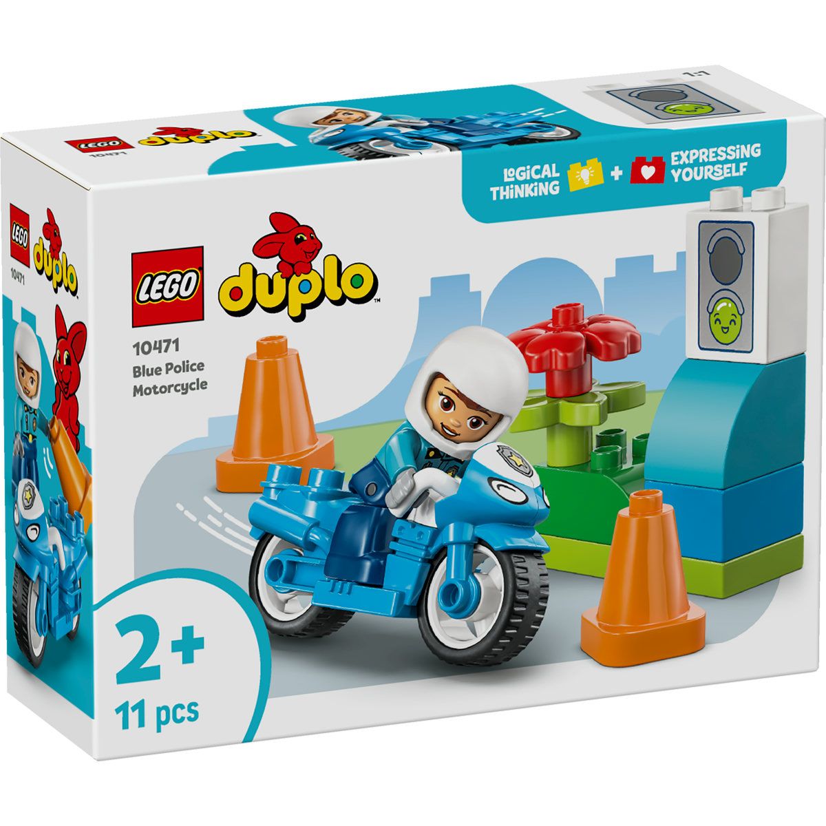LEGO DUPLO MOTOCICLETA ALBASTRA DE POLITIE 10471 - Imagine 1 [ps:5b375a29-75ae-42ae-948a-f0f751989253]