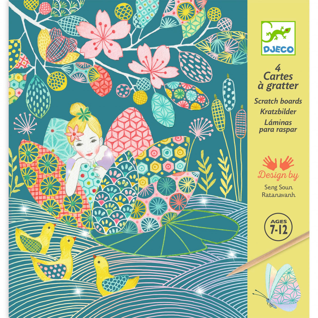 Joc creativ de razuit Iazul pastel, Djeco - Imagine 1 [ps:05bd8472-72bc-49d1-adec-eee346f77337]