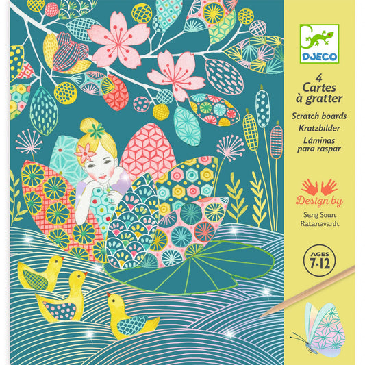 Joc creativ de razuit Iazul pastel, Djeco - Imagine 1 [ps:05bd8472-72bc-49d1-adec-eee346f77337]
