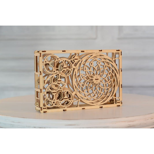 Tablou iluzie optica (Kinetic Picture) puzzle 3D Wooden City - Imagine 1 [ps:ff860c51-b5ef-4e8c-be62-7c5b7d3cb274]
