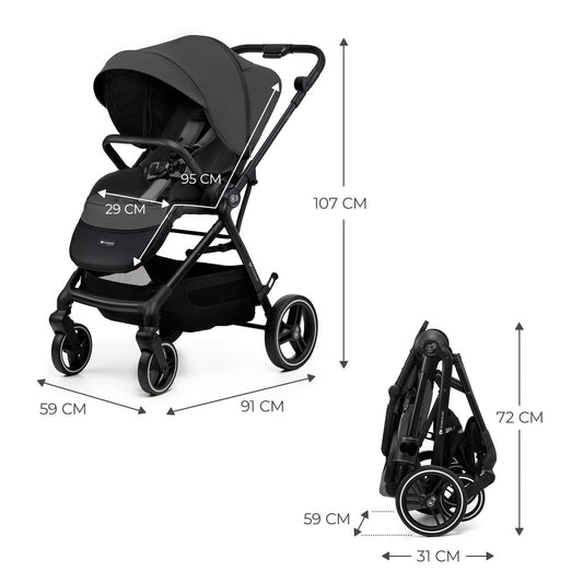 CARUCIOR SPORT KINDERKRAFT YOXI, GREY - Gri