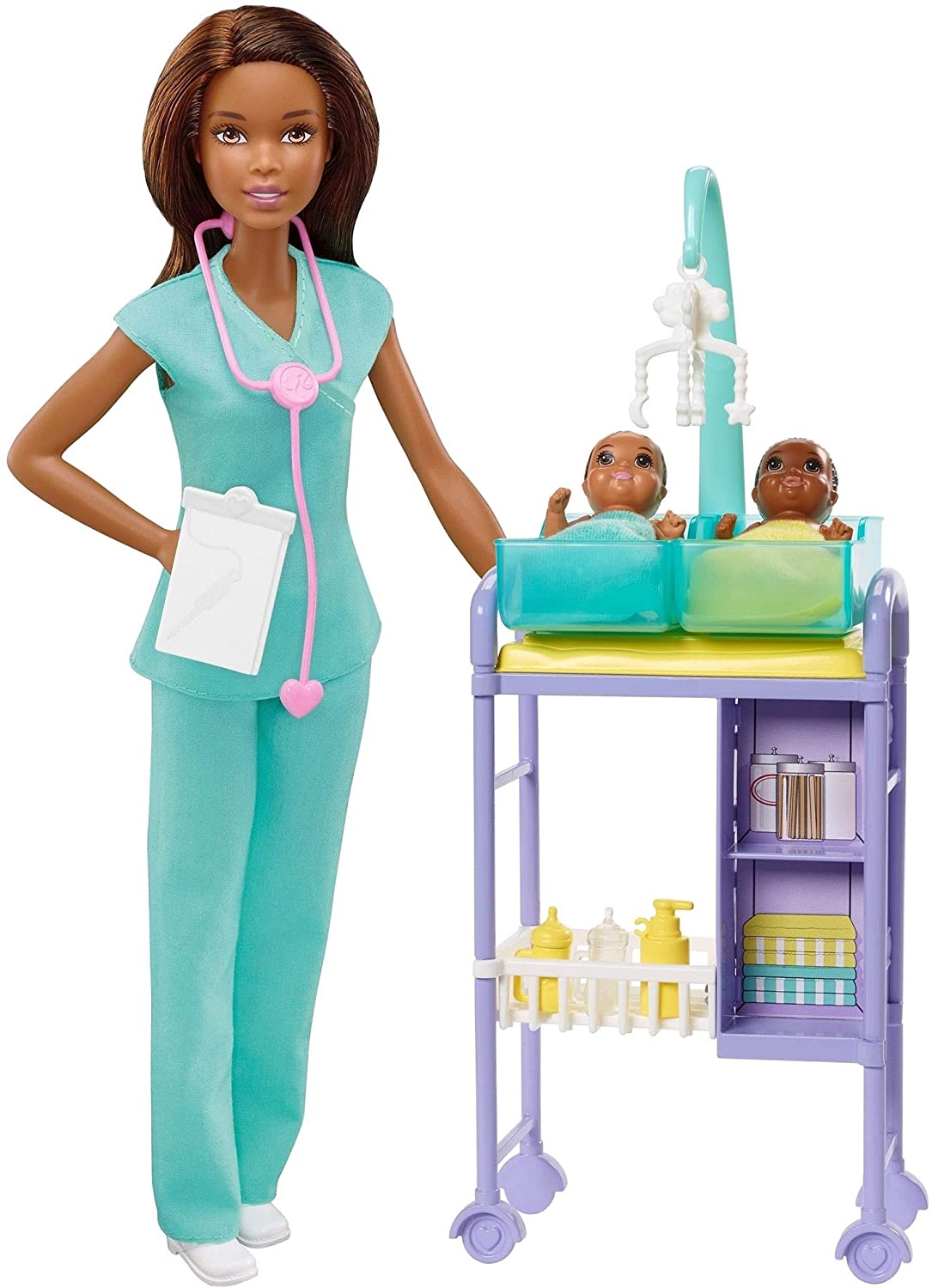 BARBIE CARIERE SET CU PAPUSA DOCTOR PEDIATRU [ps:03b47435-2b83-4a51-8e46-a2c0cd33a04c]