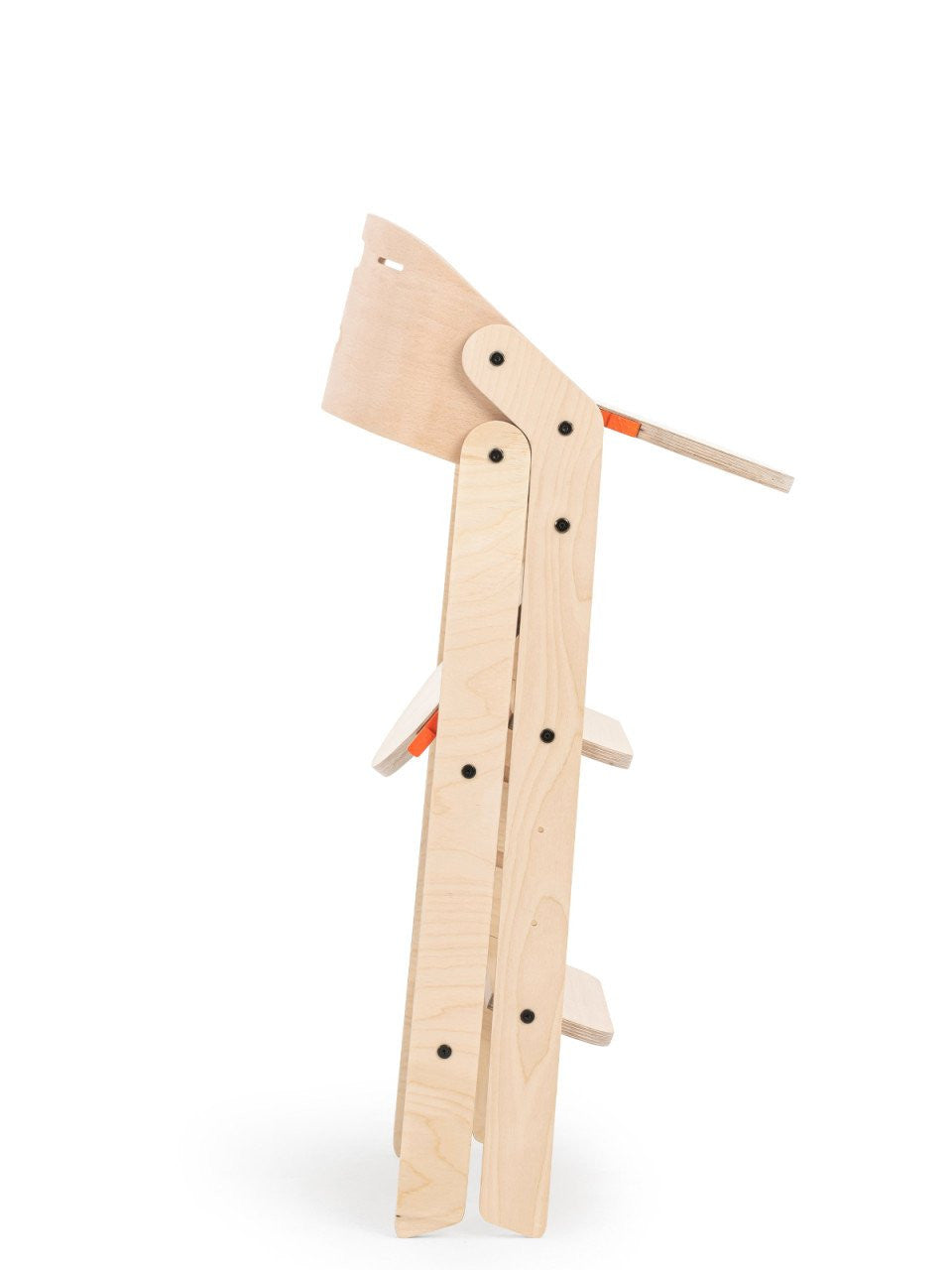 Scaun de masa pliabil din lemn MamaToyz, multifunctional - Natural