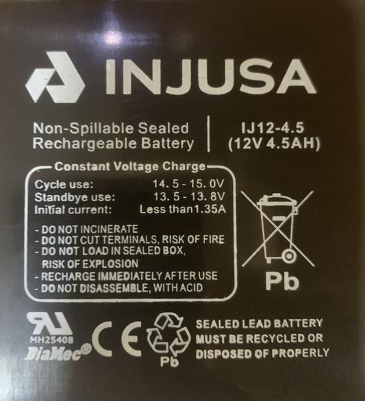 Baterie Reîncărcabilă Injusa 12V 4.5Ah pentru Mașinuțe - Default Title (1) [ps:8b995e0d-6167-47c7-912e-c68a2c5991a7]