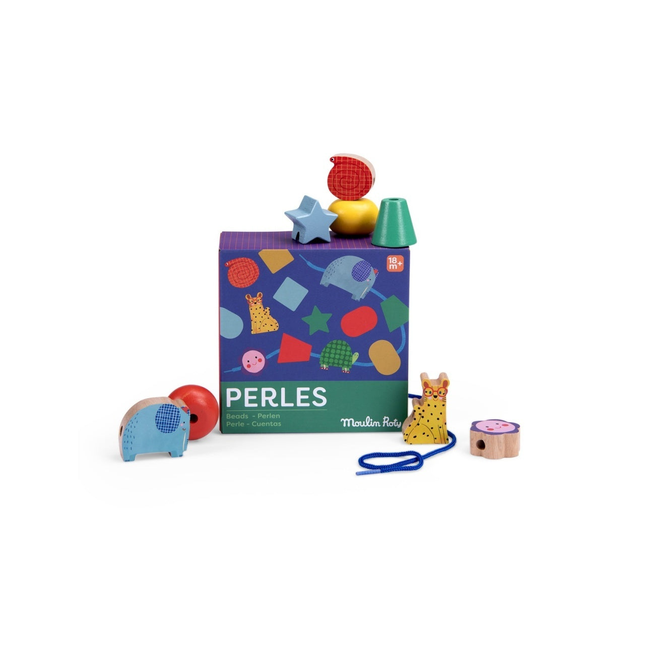 Margele de insirat din lemn Les Toupitis, Moulin Roty - Imagine 1 [ps:3c84b235-69ac-45bc-9515-20f2a5e35bb1]