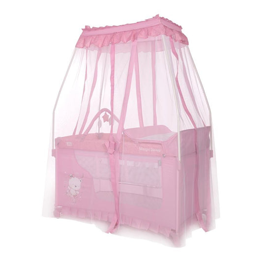 Pătuț Pliabil Lorelli Magic Sleep, Mellow Rose Ballerina - Mellow Rose Ballerina Bear (1) [ps:00790890-114c-4b22-bd80-e8444f1edc30]