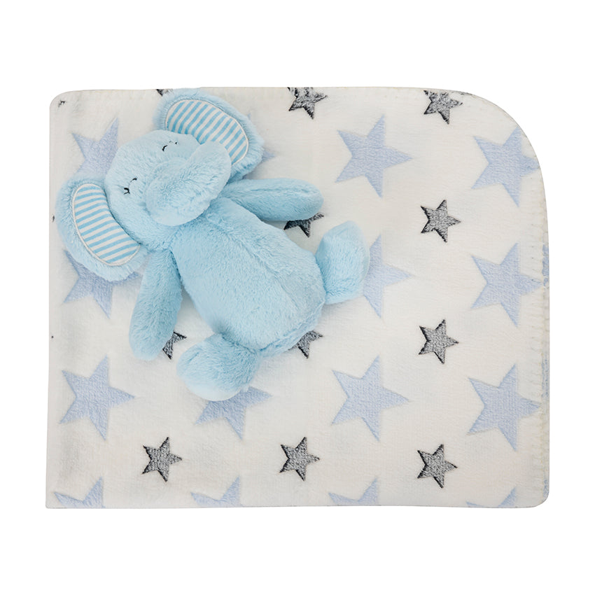 Păturică Moale cu Elefant Lorelli Nappy, Blue, 90x75 cm - Blue (1) [ps:572375ed-1a09-4031-84c9-621c857fd15d]