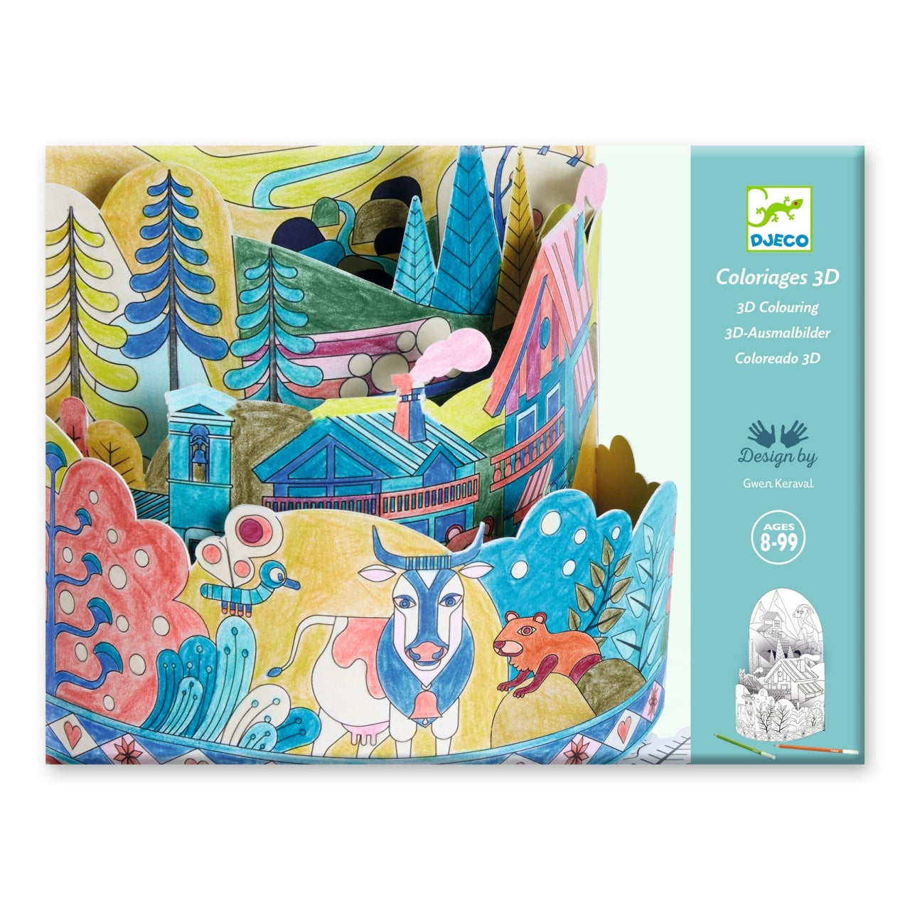 Planse de colorat si asamblat Peisaj stratificat, Djeco - Imagine 1 [ps:2df6065e-e6a1-4794-9948-ebb17449591b]