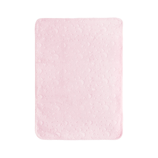 Păturică Bebeluși Lorelli Twinkle, Albă, 80x110 cm - Pink (1) [ps:3fc29ae5-bb90-4caa-bac3-68fee54a920e]