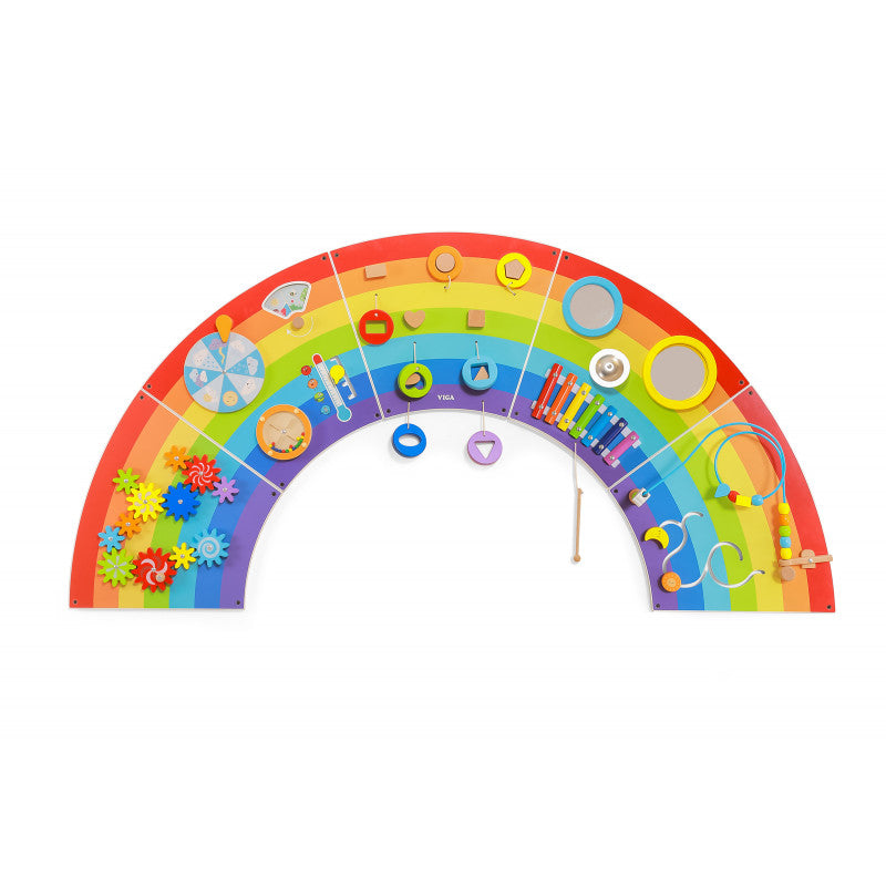 Jucarie de perete cu activitati, Curcubeu, Viga - Imagine 1 [ps:842a798b-cc40-4756-a699-768272fd17e3]