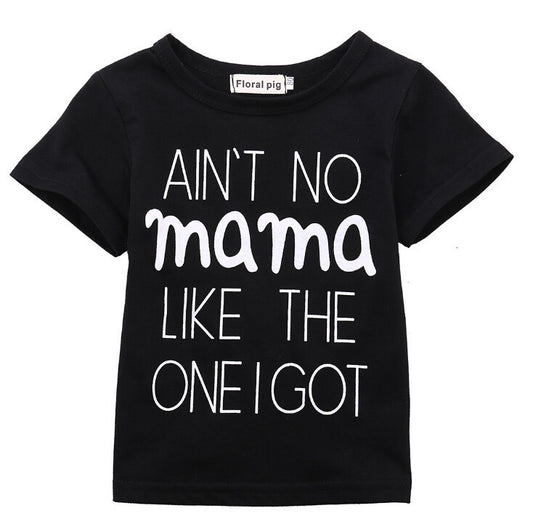 Tricou copii negru "Ain't No Mama" Drool (Marime: 90) - Imagine 1 [ps:52d7e82c-75e4-4975-8886-f55a46608e68]