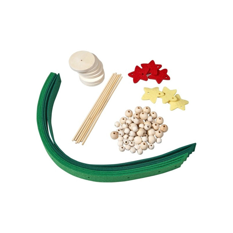 Set de creatie Brad din pasla, 6 buc, Haba - Imagine 1 [ps:6a5c3314-3ba0-40d1-972b-9e4684130daa]