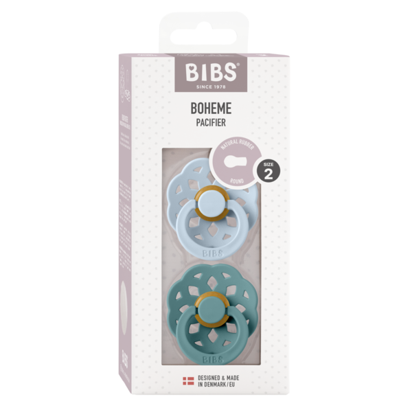 Set 2 Suzete BIBS Boheme Latex, Tetină Rotundă, 0 luni - Bleu (1) [ps:b6db96c9-33ad-4d5a-97c8-1fc5cdff480b]