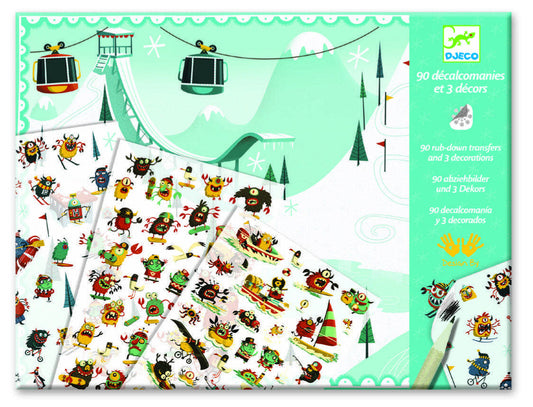 Joc creativ cu abtibilduri Monstruleti sportivi, Djeco - Imagine 1 [ps:dc3c0f85-a195-4318-ad53-78db333e3c78]