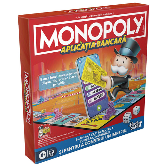 JOC MONOPOLY APLICATIA BANCARA IN LIMBA ROMANA Hasbro - Imagine 1