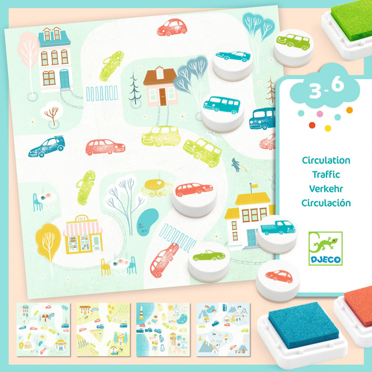 Joc cu stampile Trafic, Djeco - Imagine 1 [ps:9959926d-6a9c-41d0-bba2-fcb569c6fd59]